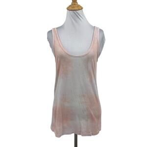 Michael Stars Tank Top Womens XS Extra Small Hailey Low Scoop Tie Dye Tunic